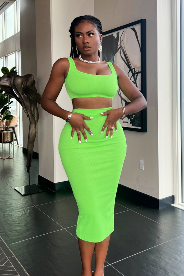 OBSESSED MIDI SKIRT | SET