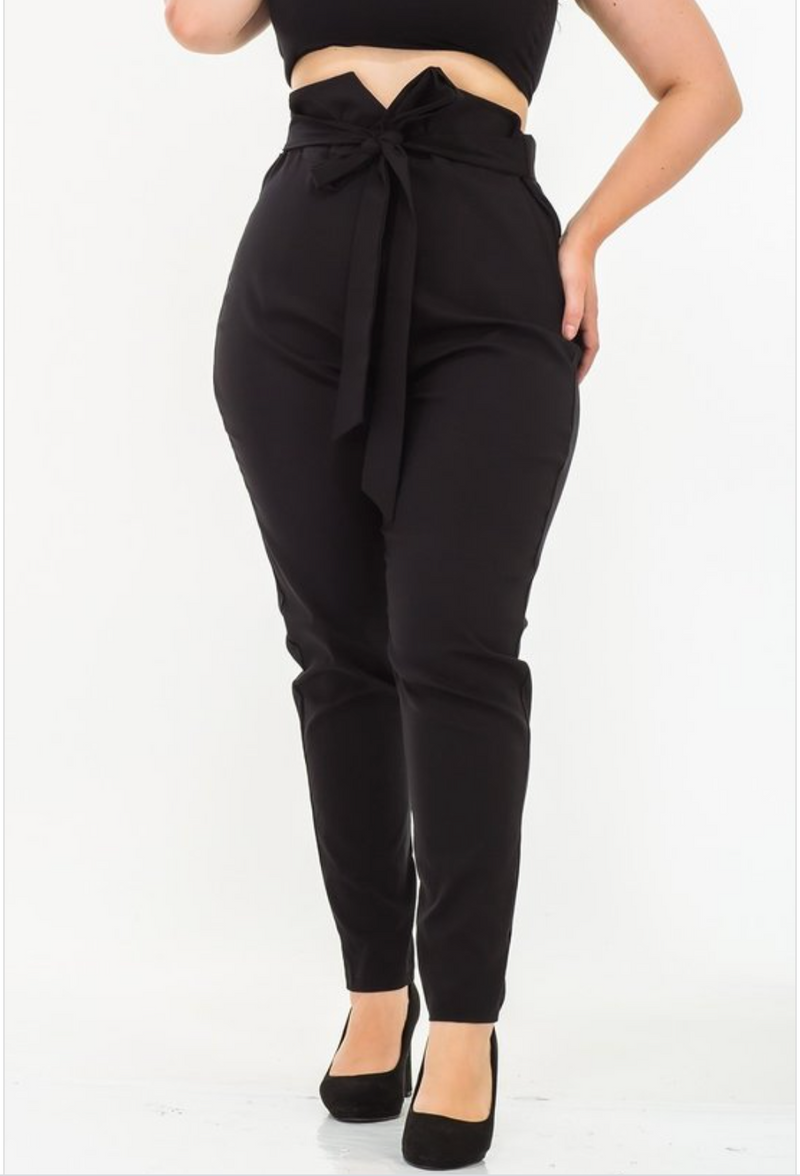 KNOT WORTH MY TIME FORMAL PANTS | (PLUS SIZE)